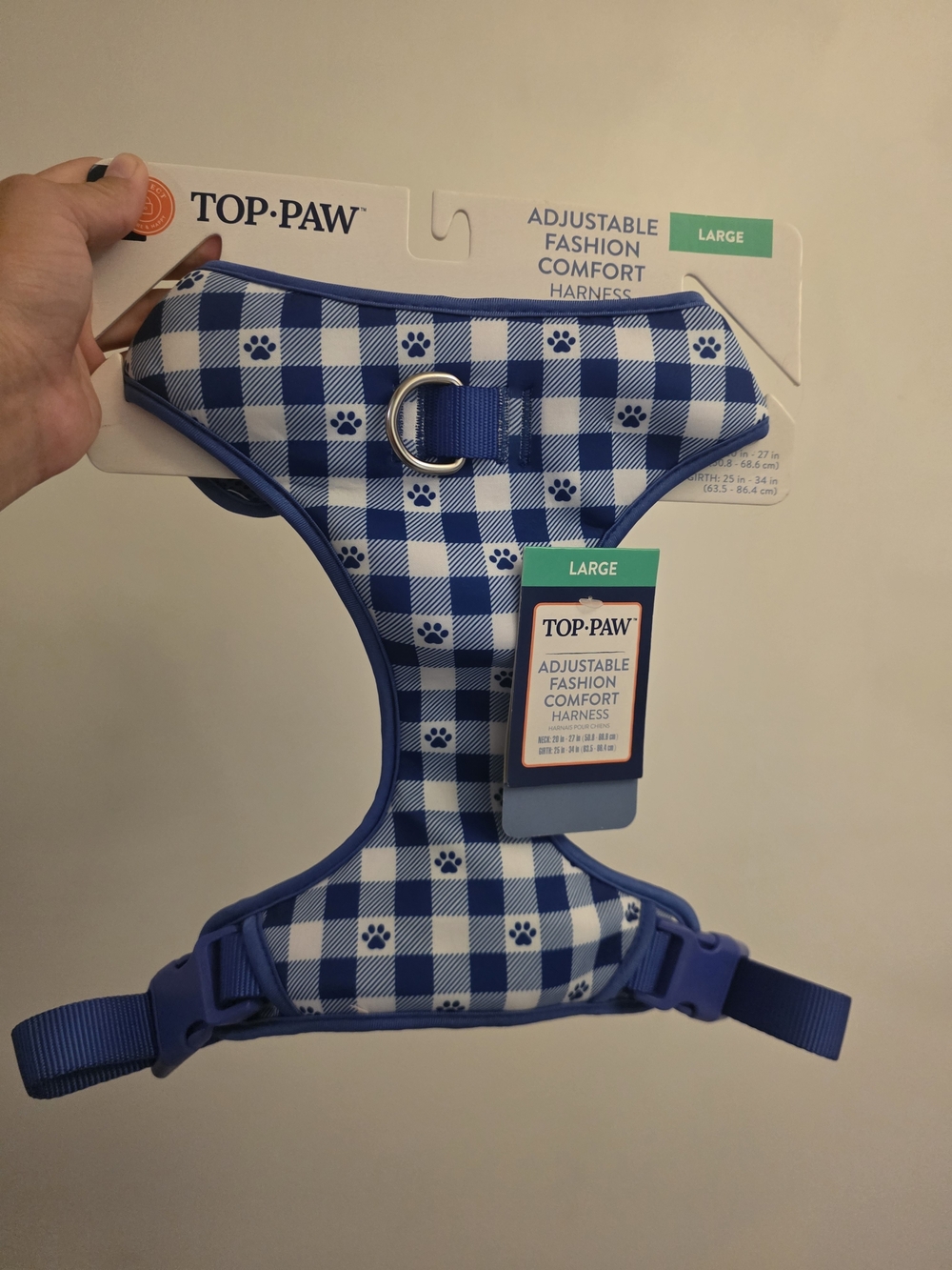 Top Paw Blue Adjustable Comfort Dog Harness